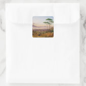 Baai van Napels Vierkante Sticker (Tas)