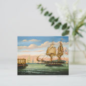 Baai van New York, Zonsondergang Briefkaart (Staand voorkant)