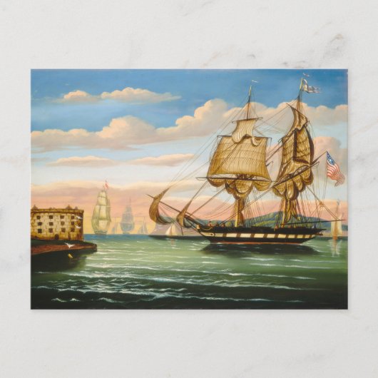 Baai van New York, Zonsondergang Briefkaart (Voorkant)