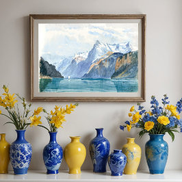 Baai van Uri, Brunnen door John Sargent Poster