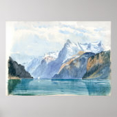 Baai van Uri, Brunnen door John Sargent Poster (Voorkant)