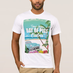 Baai van Varkens, poster van de strandvakantie op  T-shirt