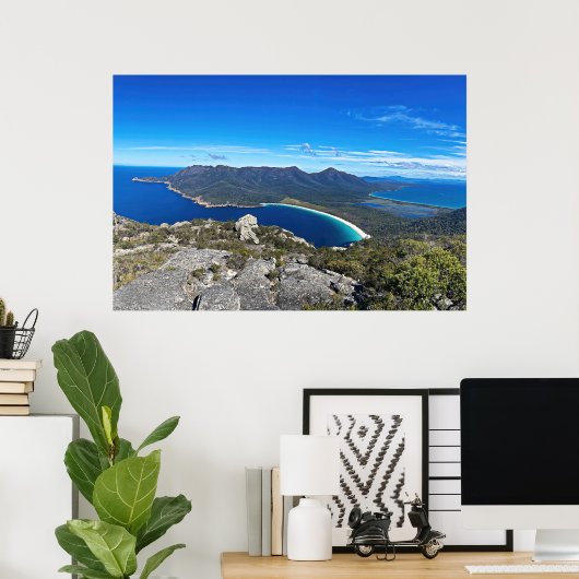 Baai van wijnglas poster (Thuiskantoor)