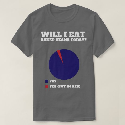 Baakbonen in blikken en vegetarische veen t-shirt (Design voorkant)