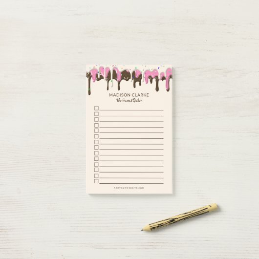 Baakte artikelen Bakery Business Post-it Opmerking Post-it® Notes (Op bureau)