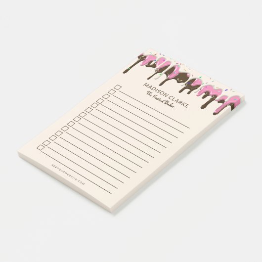 Baakte artikelen Bakery Business Post-it Opmerking Post-it® Notes (Schuin)