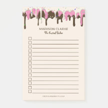 Baakte artikelen Bakery Business Post-it Opmerking