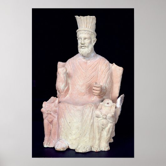 Baal Hammon zat op zijn troon Poster (Voorkant)