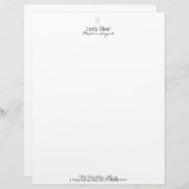 Baal (letterpersstijl, twee kleuren) custom briefhoofd (Voorkant / Achterkant)