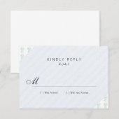 Baal (letterpersstijl, twee kleuren) RSVP kaartje (Voorkant / Achterkant)