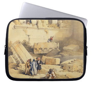 Baalbec, bord 79 uit deel II van de Heilige Land Laptop Sleeve