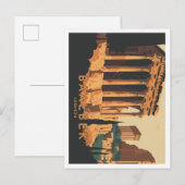 Baalbek Lebanon Vintage Travel Illustration Briefkaart (Voorkant / Achterkant)