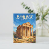 Baalbek-ruïnes Libanon Briefkaart (Staand voorkant)