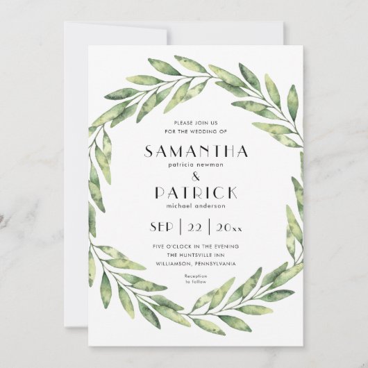 Baaldschaar | modern teksthuwelijk kaart (Voorkant)