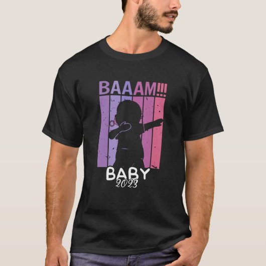 Baam Girl Baby 2023 Dab Pregnancy Expectant Mother T-shirt (Voorkant)