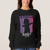 Baam Girl Baby 2023 Dab Pregnancy Expectant Mother Trui (Voorkant)