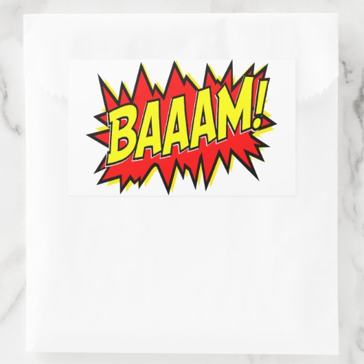 BAAM! RECHTHOEKIGE STICKER (Tas)