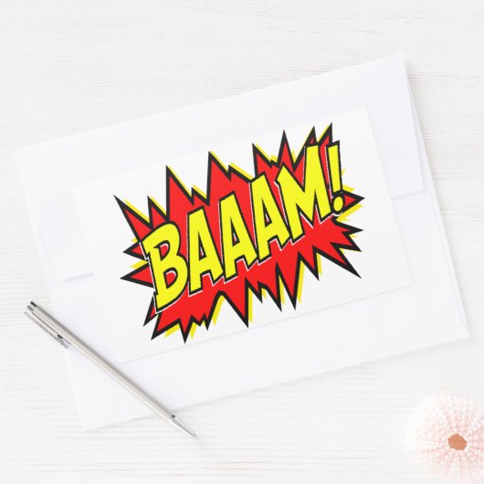 BAAM! RECHTHOEKIGE STICKER (Envelop)