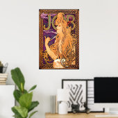 BAAN 1896 POSTER PRINT A5-A1 Alphonse Mucha Kunst (Thuiskantoor)