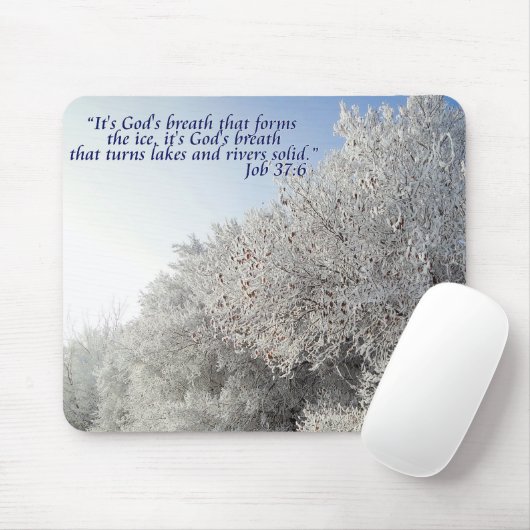Baan 37:6 Inspirerend winterlandschap Mousepad Muismat (Met muis)