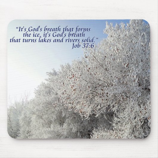 Baan 37:6 Inspirerend winterlandschap Mousepad Muismat (Voorkant)