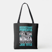 Baan als assistent-directeur verjaardag werknemer tote bag (Achterkant)