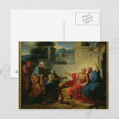 Baan die door zijn vrouw wordt geschilderd, c.1790 briefkaart (Voorkant / Achterkant)