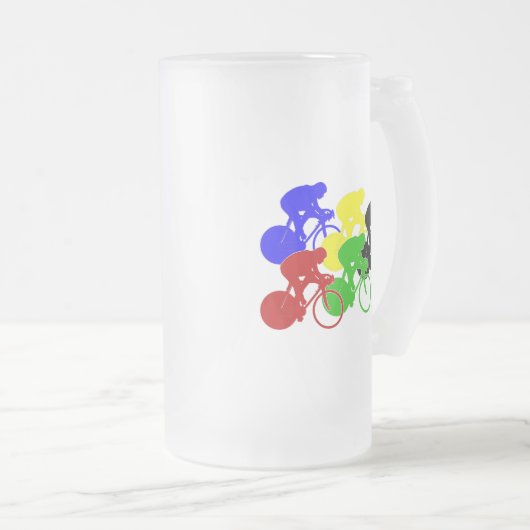 Baan Fietsen Race Fietsers Matglas Bierpul (Voorkant rechts)