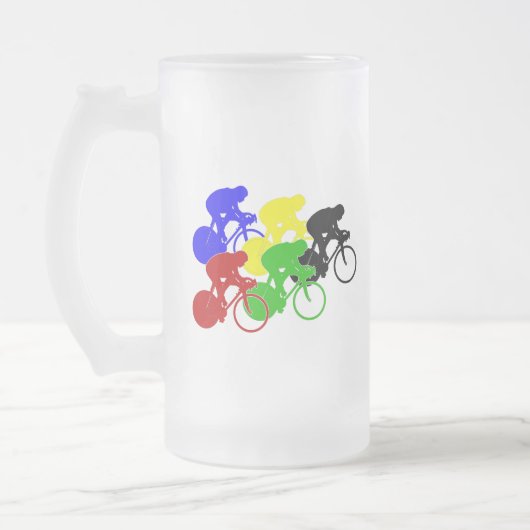 Baan Fietsen Race Fietsers Matglas Bierpul (Links)