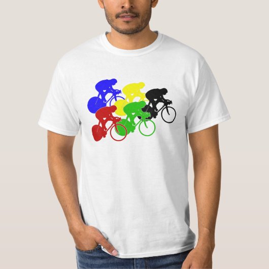 Baan Fietsen Race Fietsers T-shirt (Voorkant)