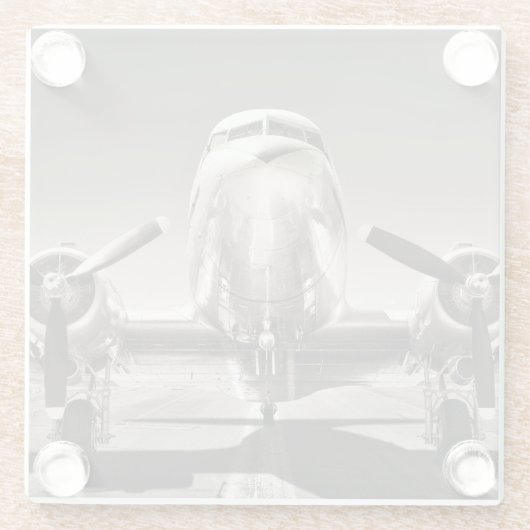 baan glazen onderzetter (Achterkant)