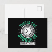 Baan - Tijd Is De Bron Van Grootheid Briefkaart (Voorkant / Achterkant)