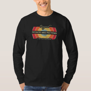 Baan Titel Retro Vintage Psychiatrisch Verpleegkun T-shirt