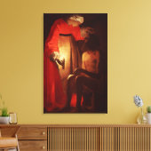 Baan van zijn vrouw canvas afdruk (Insitu (Woonkamer))