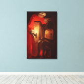 Baan van zijn vrouw canvas afdruk (Insitu (Houten vloer))