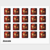 Baan van zijn vrouw vierkante sticker (Vel)