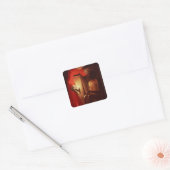 Baan van zijn vrouw vierkante sticker (Envelop)