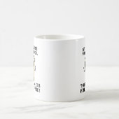 Baan voor koffie grappige mok (Center)