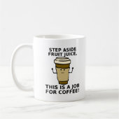 Baan voor koffie grappige mok (Links)