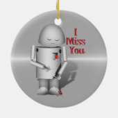 Baanbrekend hart - ik Miss U Keramisch Ornament (Achterkant)