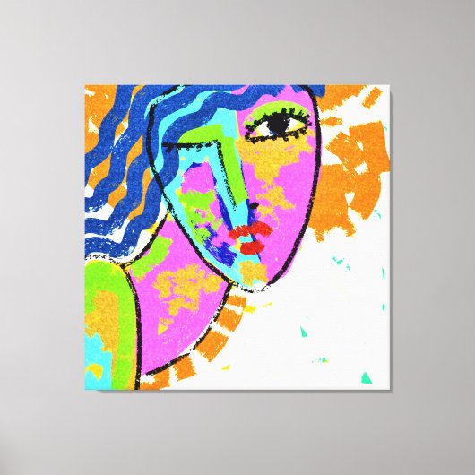 Baanbrekende Abstracte digitale verf Canvas Afdruk (Voorkant)