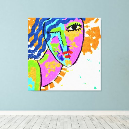 Baanbrekende Abstracte digitale verf Canvas Afdruk (Insitu (Houten vloer))