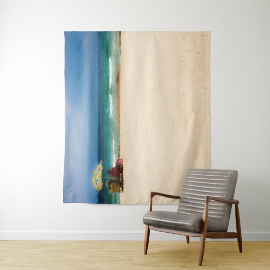 Baanbrekende dag in het strand wandkleed (In situ)