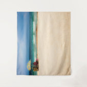 Baanbrekende dag in het strand wandkleed (Voorkant)