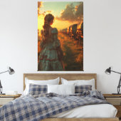 🌅👗 Baanbrekende geest 🐎 Canvas Afdruk (Insitu (Slaapkamer))