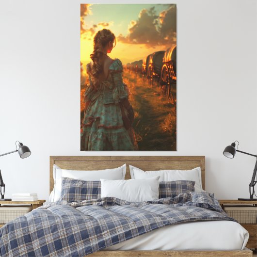 🌅👗 Baanbrekende geest 🐎 Canvas Afdruk (Insitu (Slaapkamer))