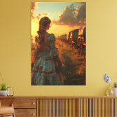 🌅👗 Baanbrekende geest 🐎 Canvas Afdruk (Insitu (Woonkamer))