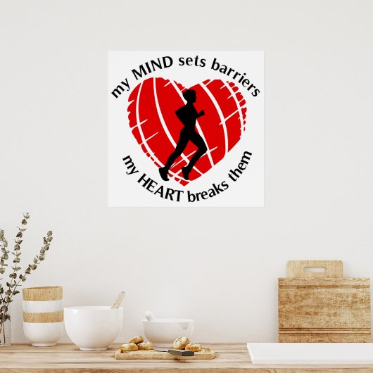 Baanbrekende hindernisbaan poster (Keuken)