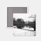 Baanbrug Winter Central Park NYC Magneet (Voorkant / Achterkant)