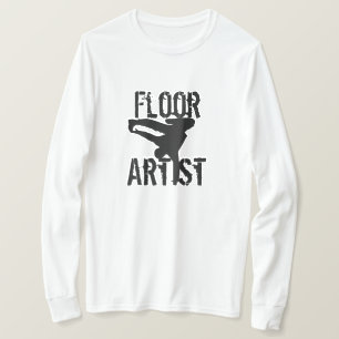 Baandans-jongen-gevecht dans oude school t-shirt